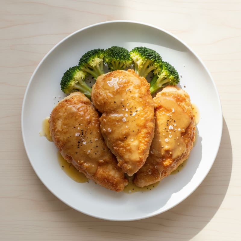 Crispy Buttermilk Fried Chicken with Honey-Mustard Glaze