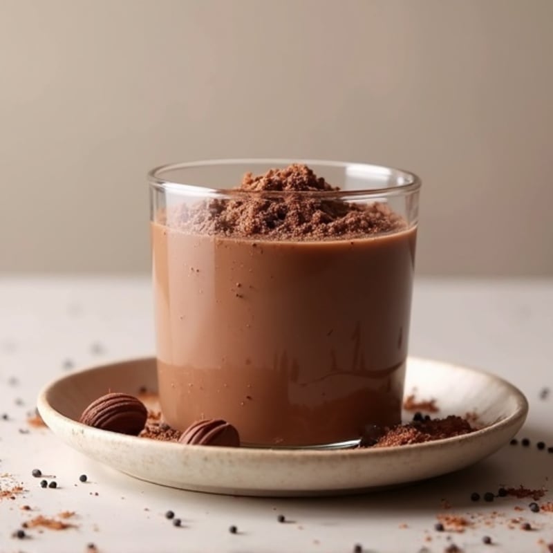 Silky Chocolate Protein Pudding with Chia Seeds