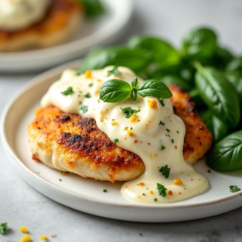 Creamy Baked Chicken with Ricotta and Herbs