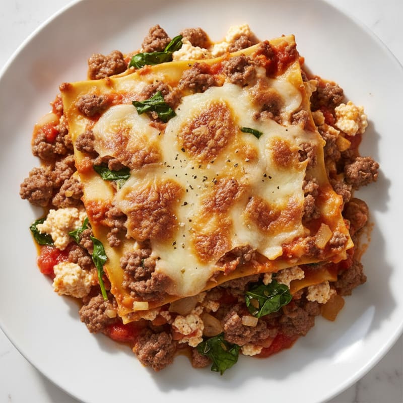 Classic Italian Beef Lasagna Bake