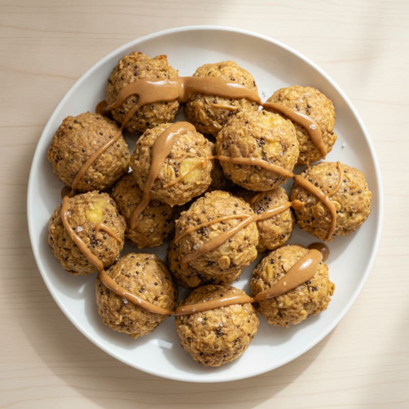 Banana Almond Butter Energy Bites