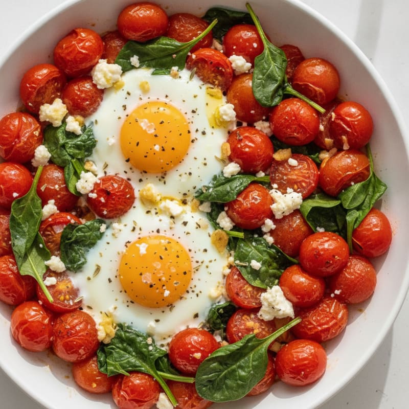 Baked Eggs with Roasted Tomatoes