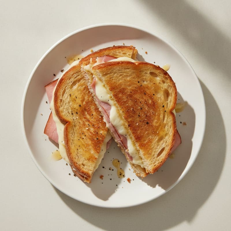 Classic Ham and Cheese Grilled Sandwich
