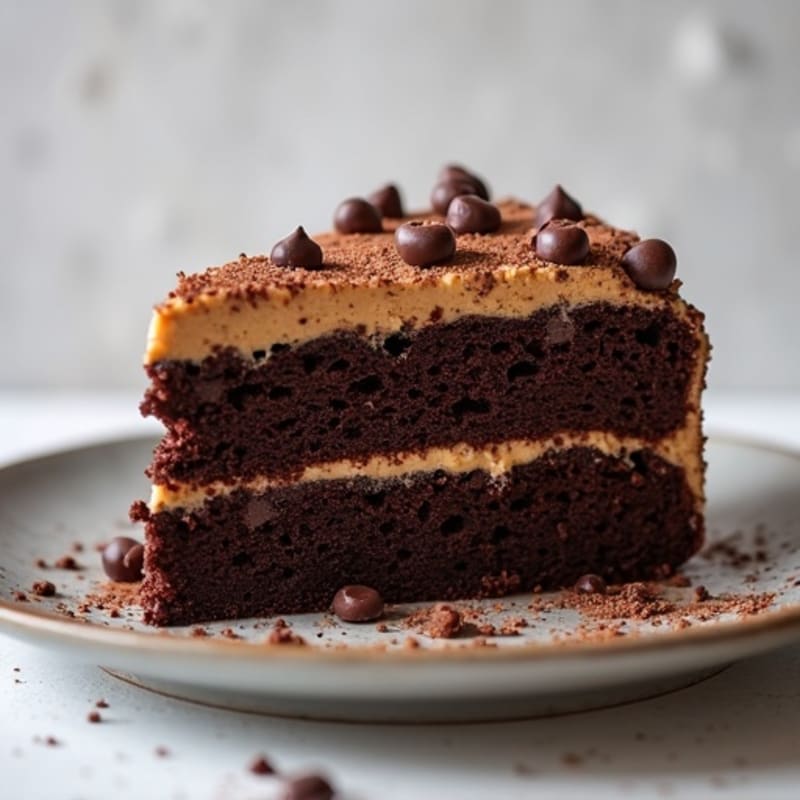 Flourless Dark Chocolate Protein Cake