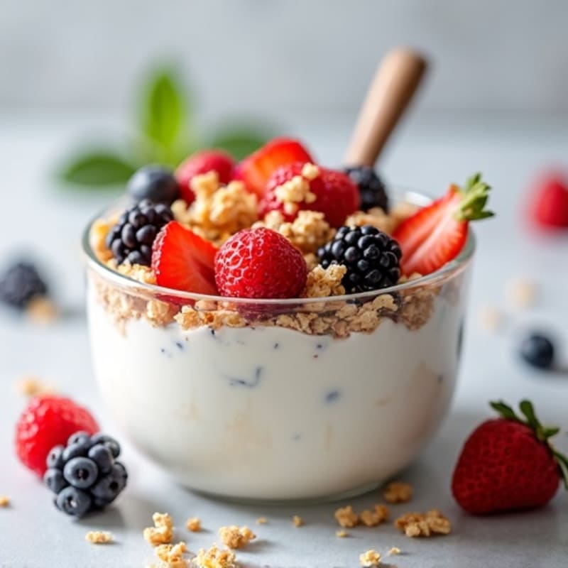 Creamy Greek Yogurt Protein Parfait with Mixed Berries