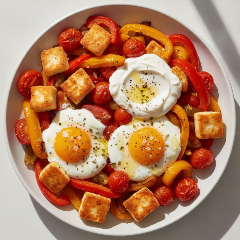 Sheet Pan Halloumi and Veggie Bake