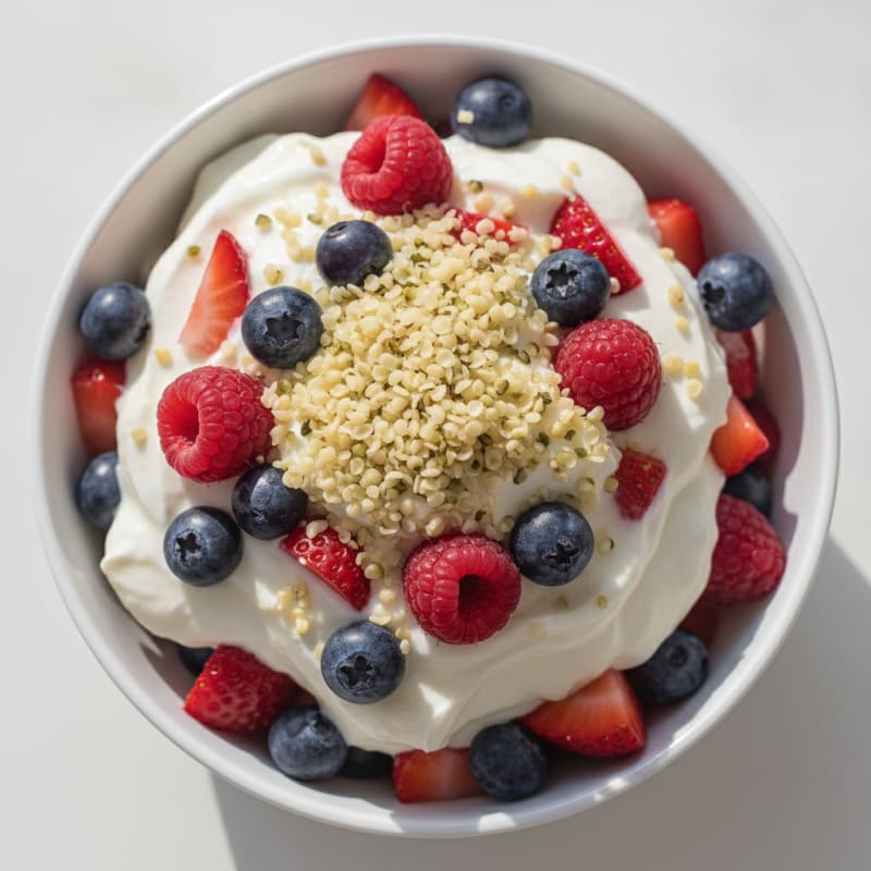 Creamy Greek Yogurt Protein Parfait with Mixed Berries