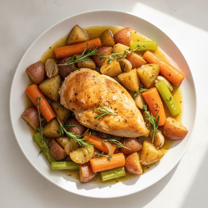 Slow-Cooker Herb Chicken Dinner
