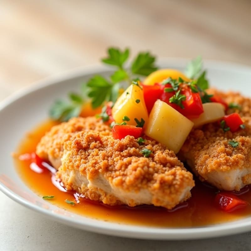 Crispy Baked Chicken Sweet and Sour