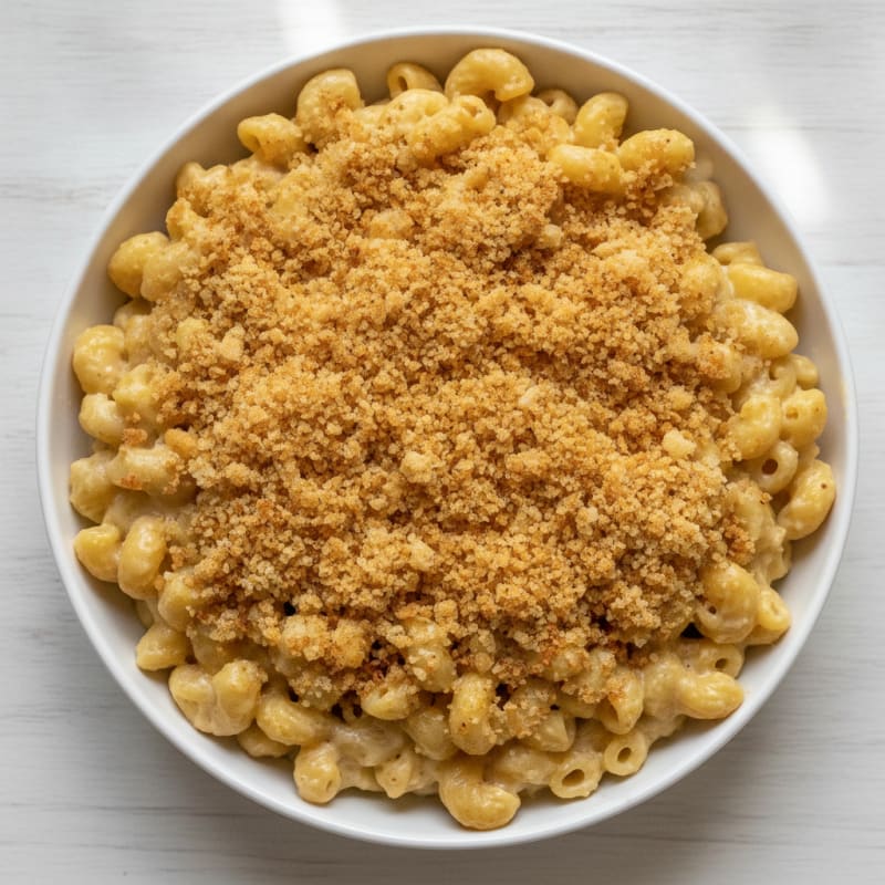 Baked Macaroni and Cheese with Toasted Breadcrumbs