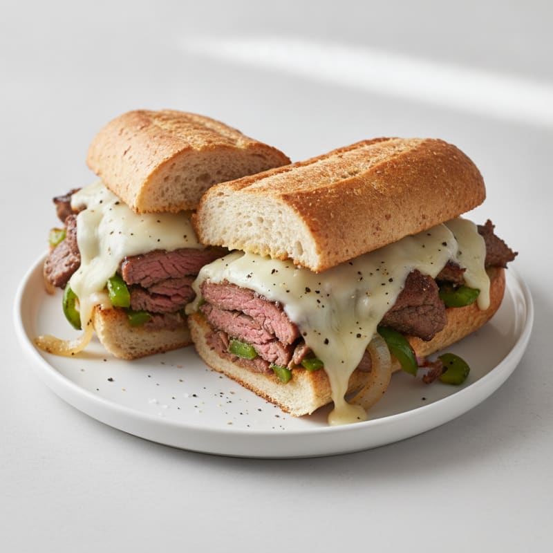 Classic Beef Cheesesteak Sandwich