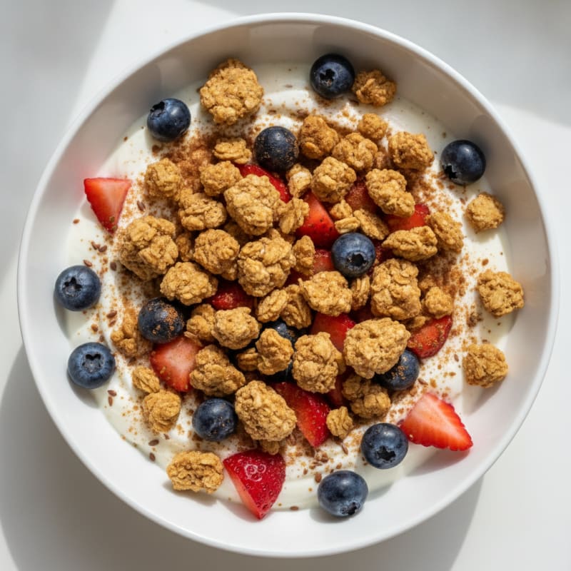 Mixed Berry Yogurt Bowl with Granola