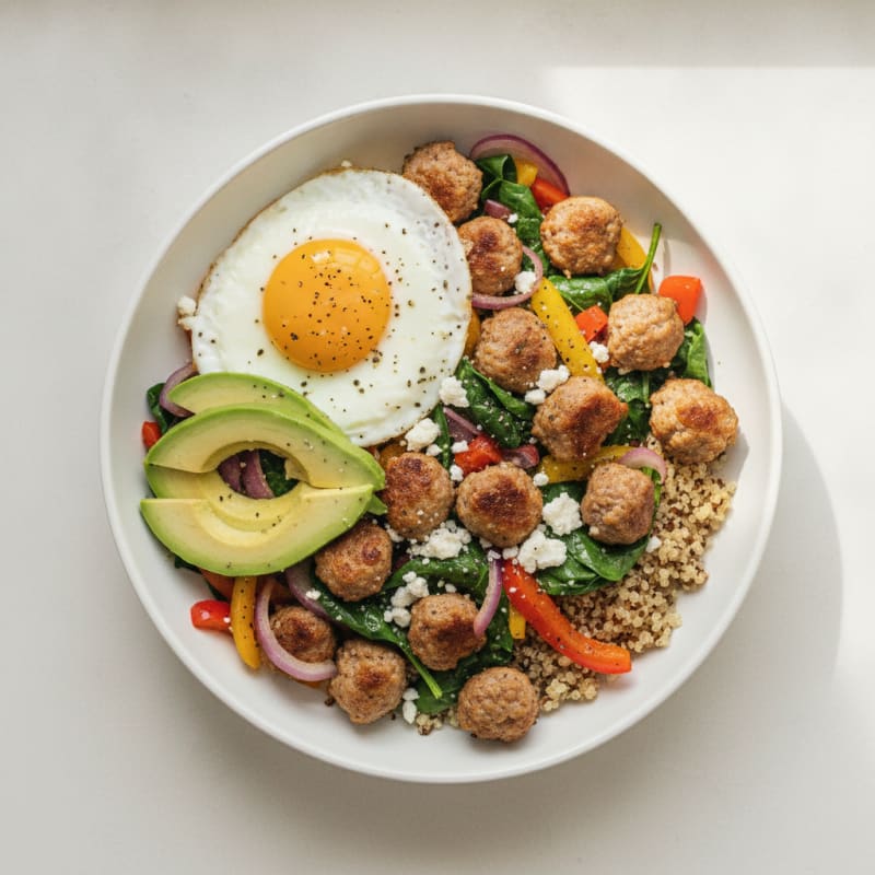 Savory Egg and Sausage Breakfast Bowl