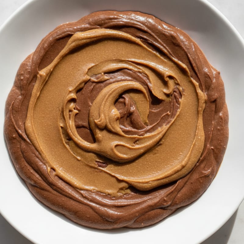 Silky Chocolate Protein Pudding with Almond Butter Swirl