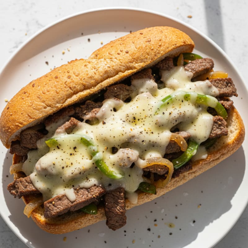 Philly Steak and Provolone Sandwich