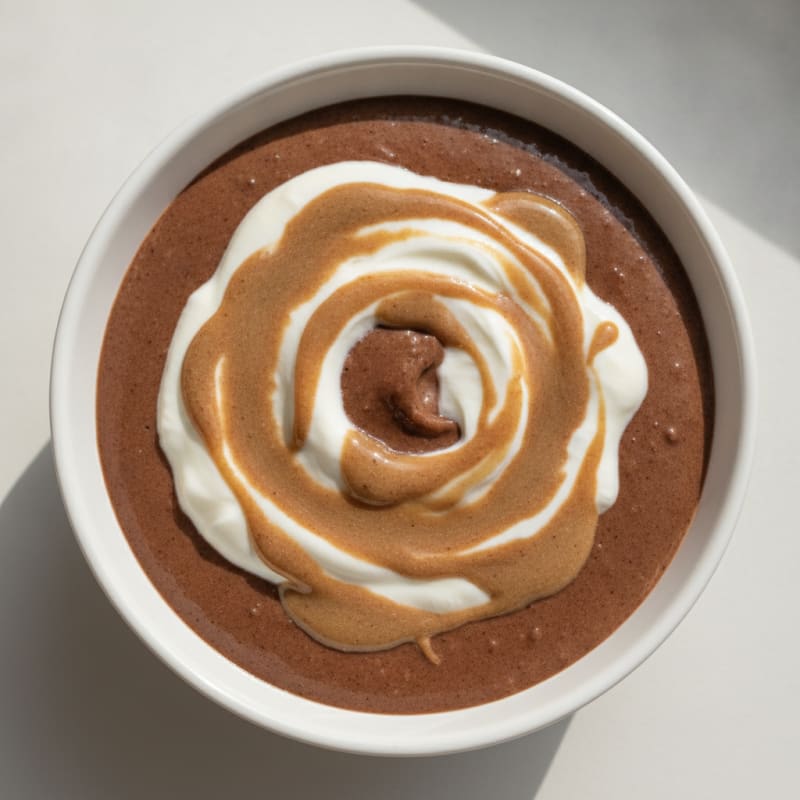 Silky Chocolate Protein Pudding with Greek Yogurt