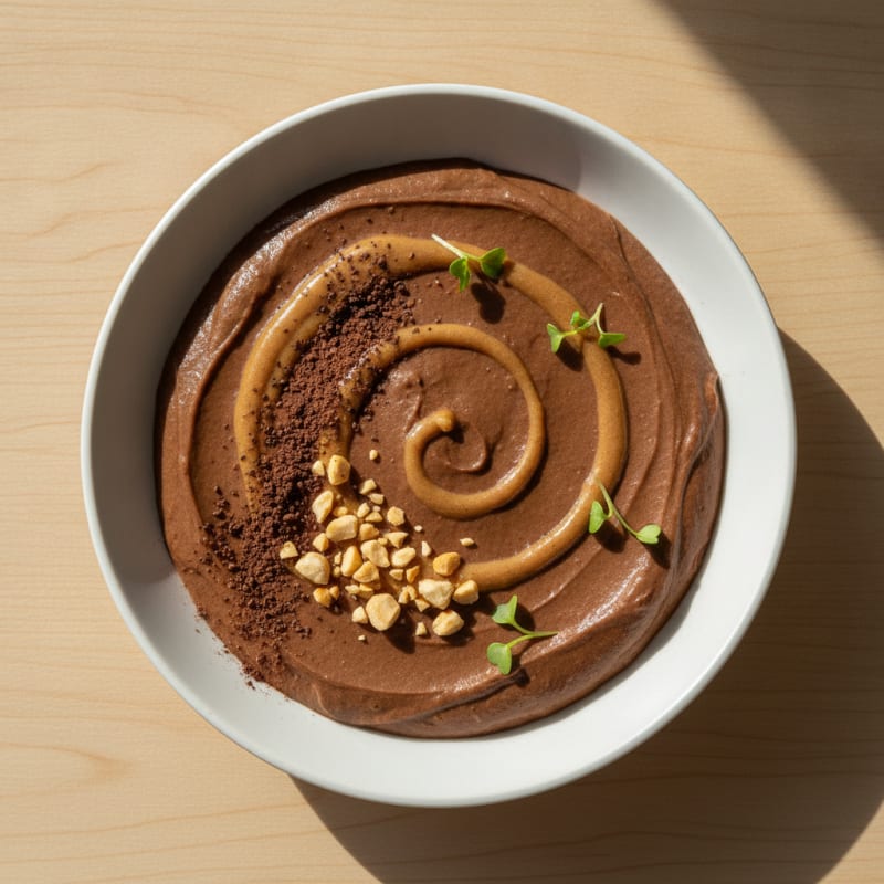 Chocolate Peanut Butter Protein Mousse with Silken Tofu