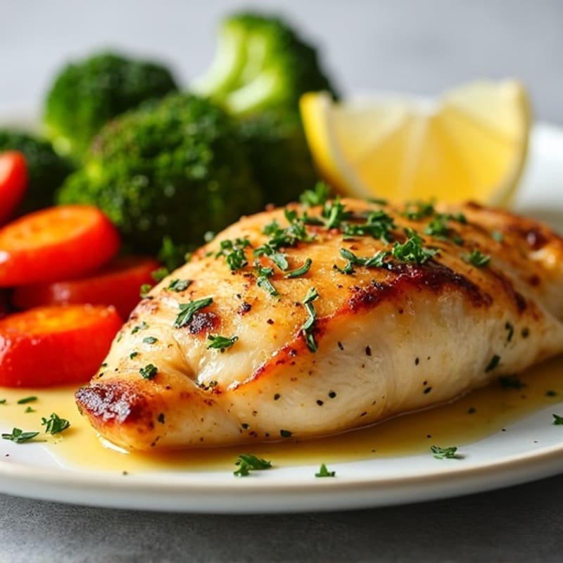 Lemon Herb Roasted Chicken with Roasted Vegetables