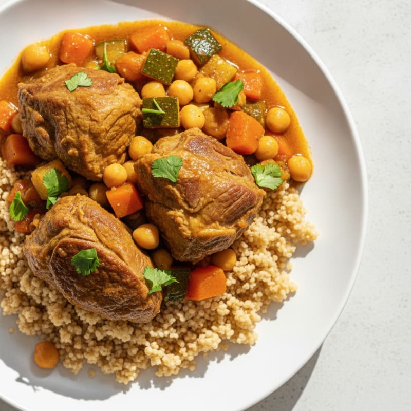 Moroccan Lamb Tagine with Couscous