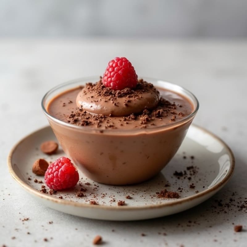 Silky Chocolate Protein Pudding with Greek Yogurt