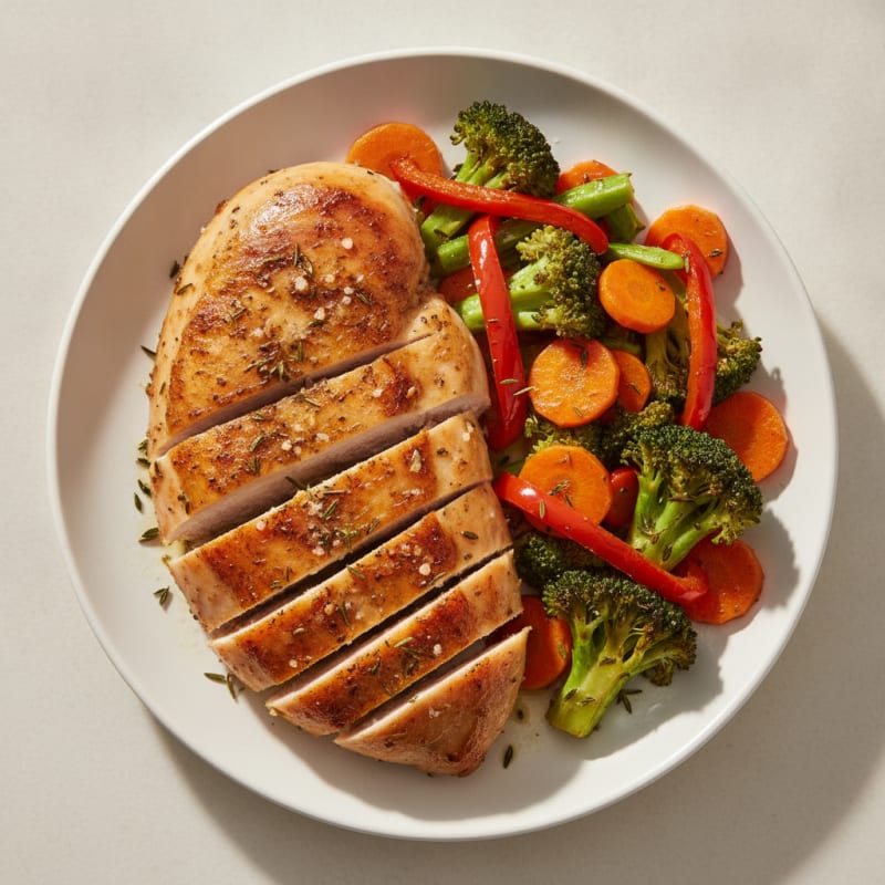 Garlic Herb Roasted Chicken with Vegetables