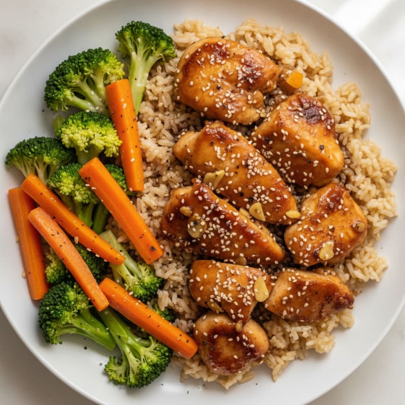 Teriyaki Glazed Chicken with Sesame