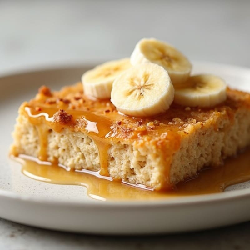 Creamy Maple-Glazed Protein Baked Oats