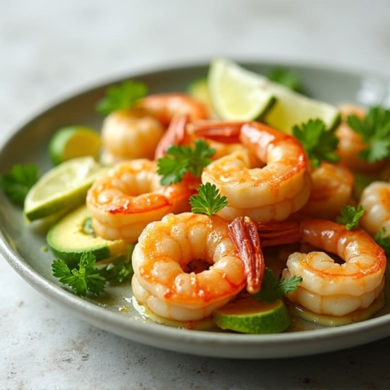 Fresh Lime Shrimp with Creamy Avocado