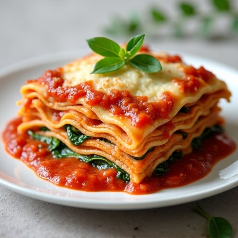 Lean Turkey Lasagna with Creamy Ricotta and Spinach