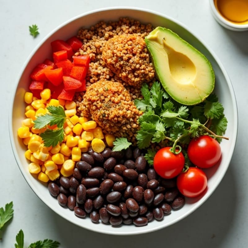 Herb-Spiced Soy Granule Taco Bowl