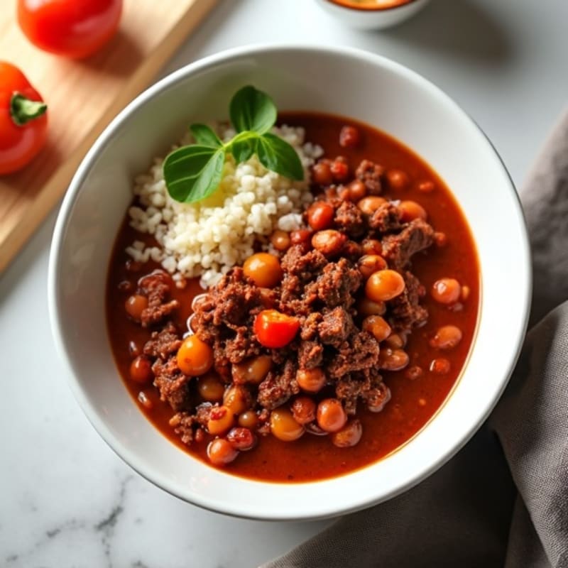 Hearty Fire-Roasted Beef and Bean Chili