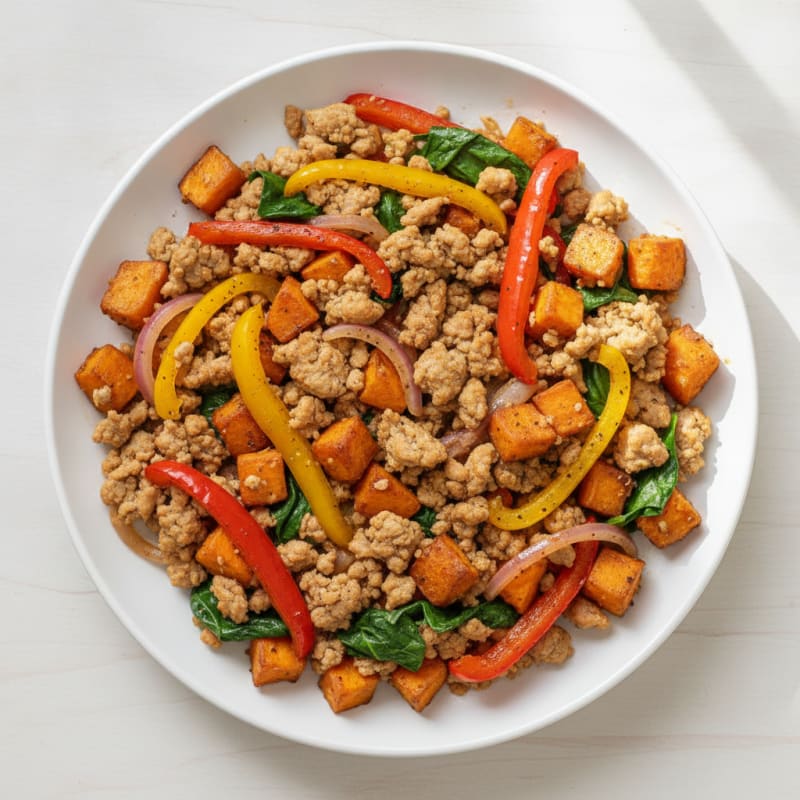 Ground Turkey Sweet Potato Skillet