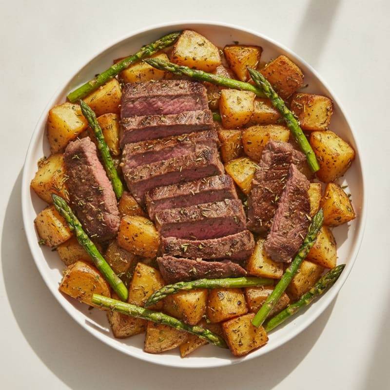 Garlic Herb Steak and Potato Roast