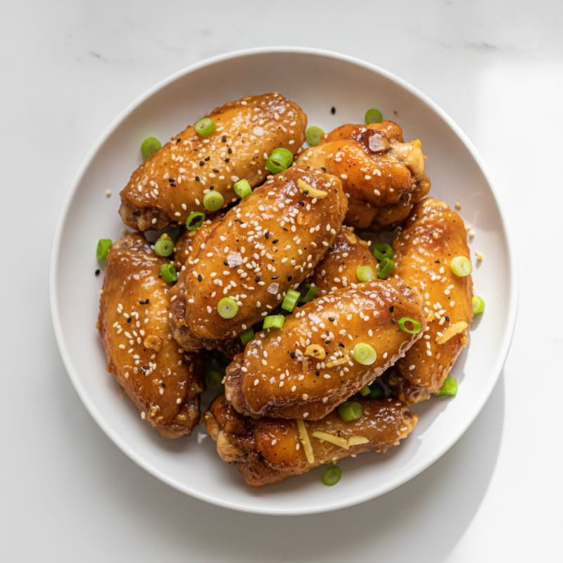 Sticky Honey-Garlic Chicken Wings