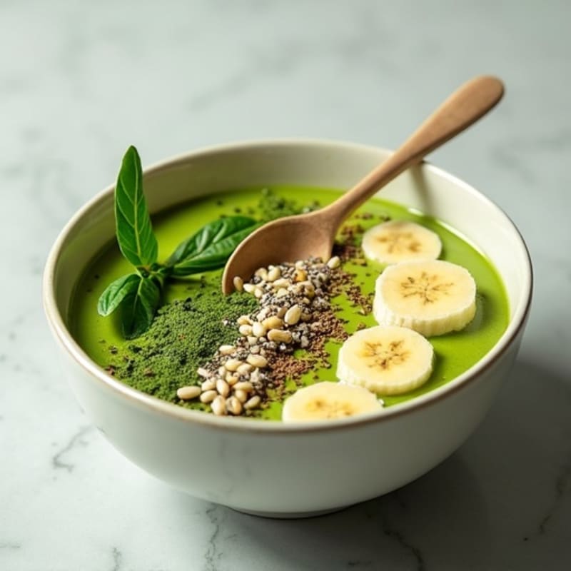 Creamy Matcha Green Smoothie Bowl
