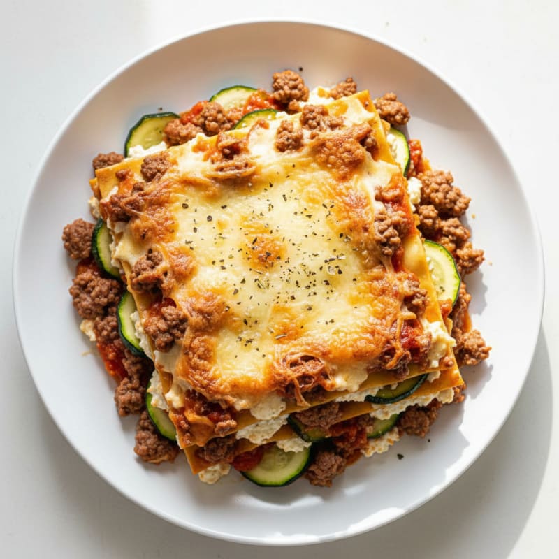 Creamy Baked Beef Lasagna