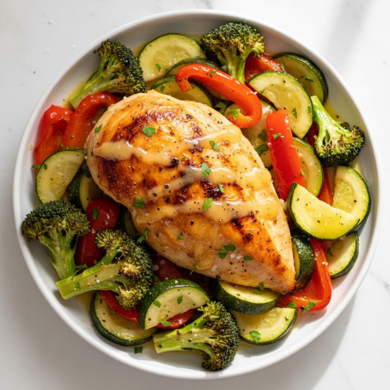 Zesty Lemon Herb Roasted Chicken and Vegetables
