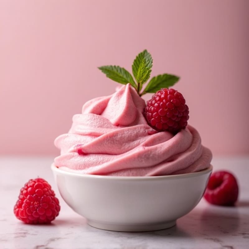 Protein-Packed Greek Yogurt Raspberry Mousse