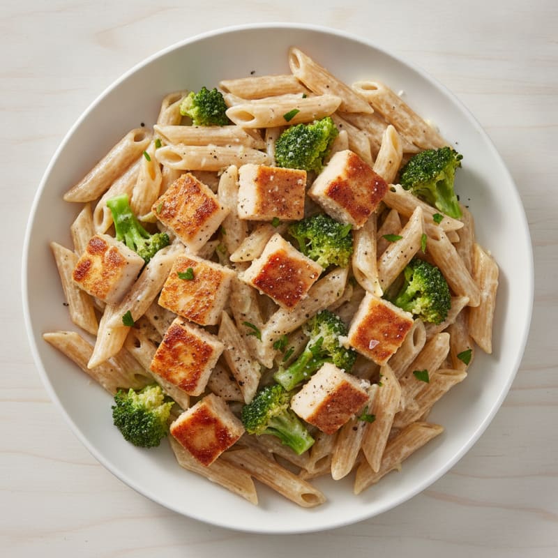 Chicken Alfredo Pasta with Broccoli