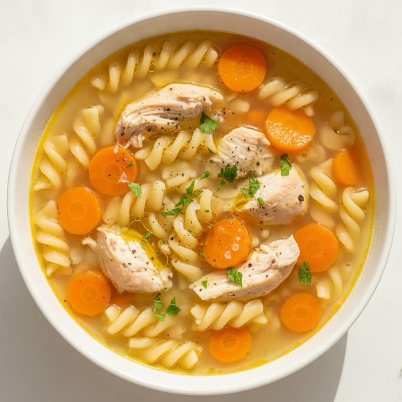 Chicken Noodle Soup with Carrots