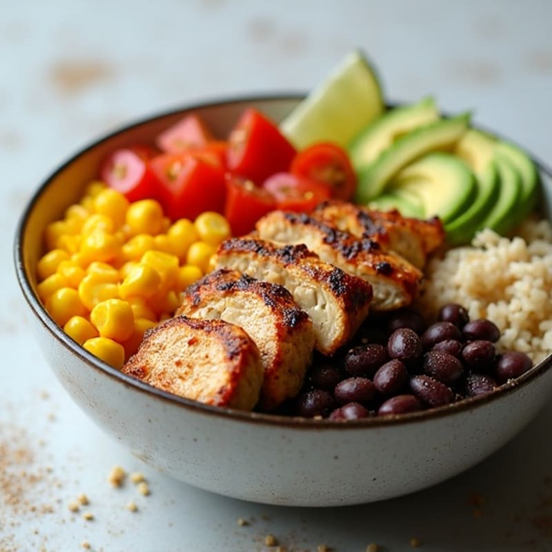 Loaded Black Bean Burrito Bowl