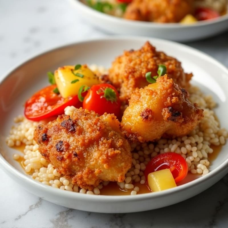 Crispy Baked Sweet and Sour Chicken