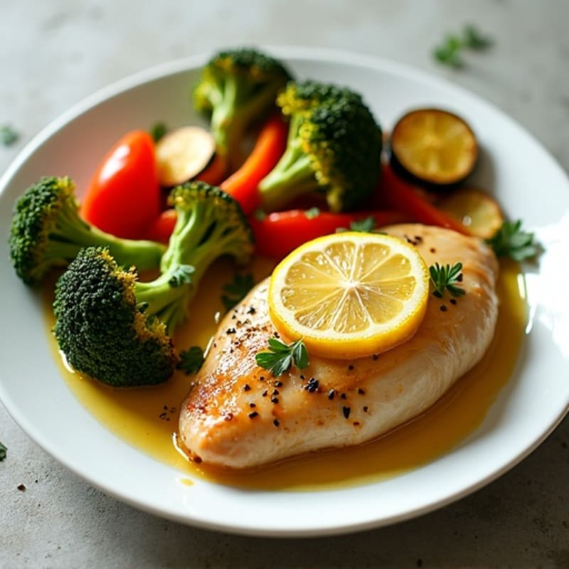 Sheet Pan Lemon Garlic Chicken and Roasted Vegetables