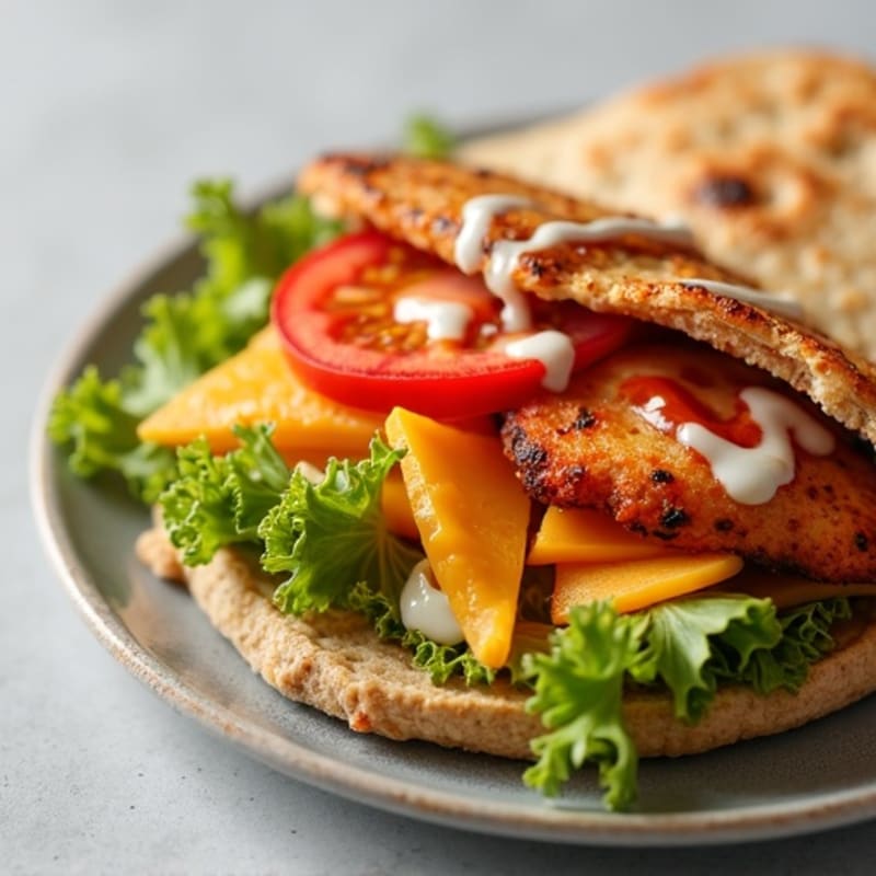 Crispy BBQ Ranch Chicken Flatbread