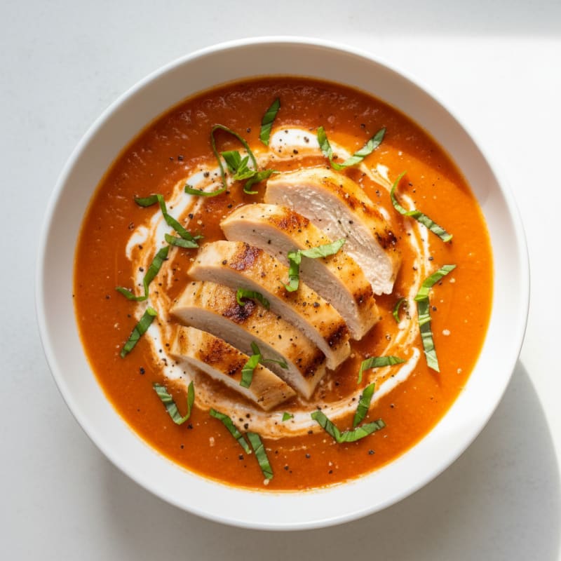 Creamy Roasted Tomato Basil Soup