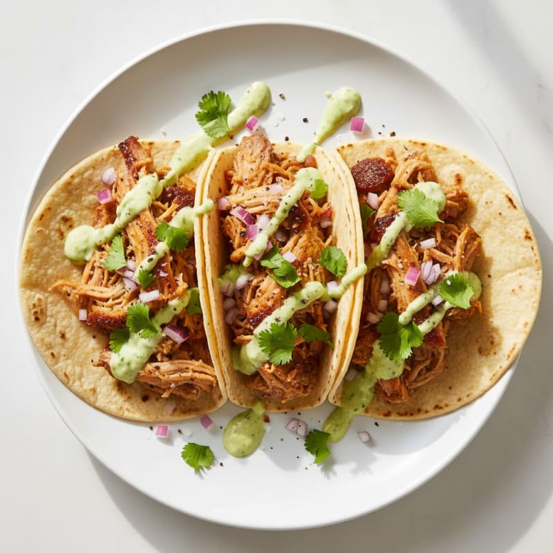 Crispy Slow-Cooked Pork Carnitas Tacos