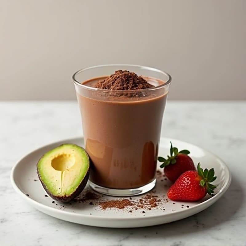 Silky Chocolate Protein Pudding with Chia Seeds