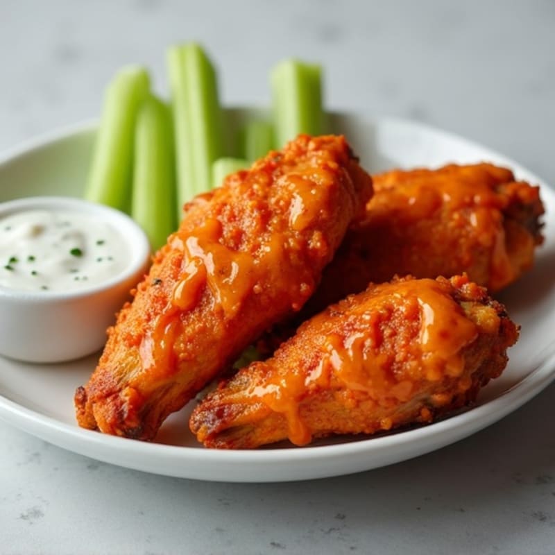 Crispy Baked Buffalo Chicken Wings