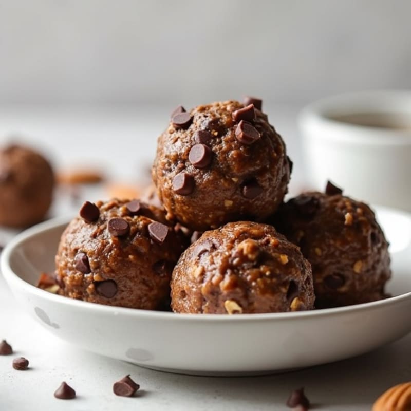 No-Bake Dark Chocolate Almond Energy Bites