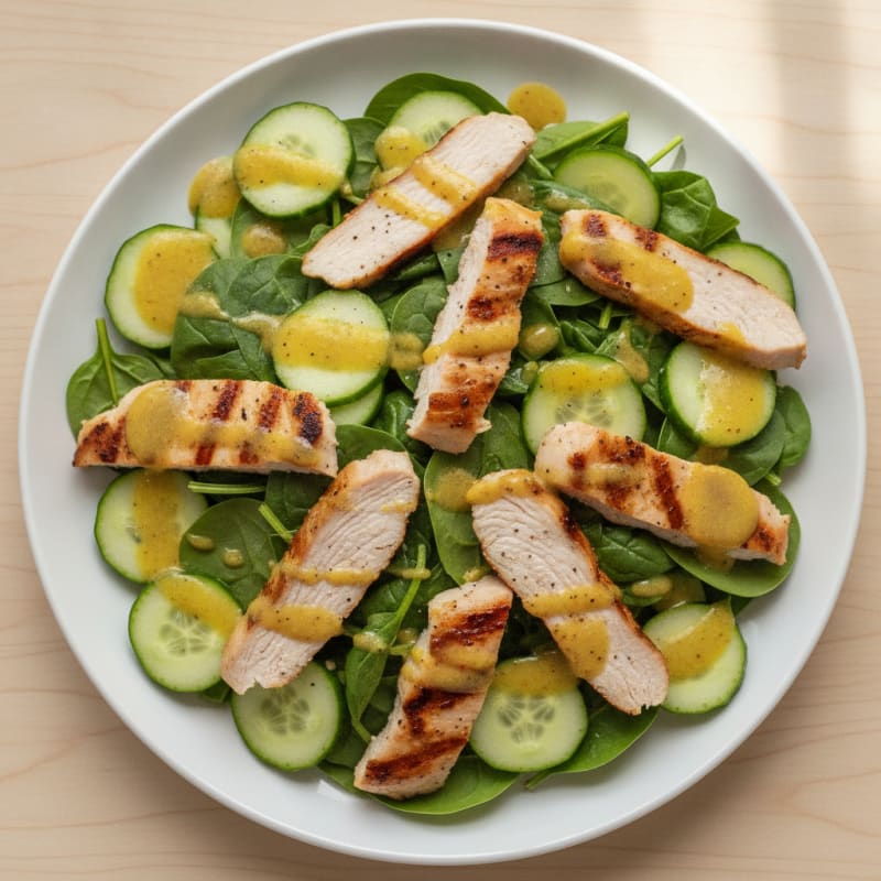 Tangy Grilled Turkey and Greens Salad